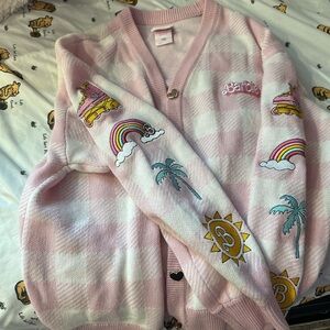 Barbie Pink Graphic Women's Sweater